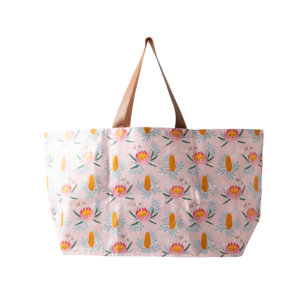 Indigo Series Resuable Shopper Bag - PINK PROTEA
